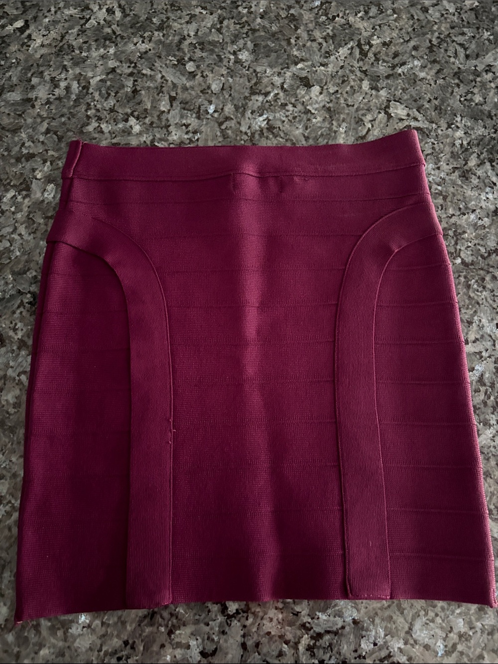Guess Plum Bandage-Style Pencil Skirt